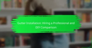 Gutter Installation: Hiring a Professional and DIY Comparison