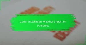 Gutter Installation: Weather Impact on Schedules